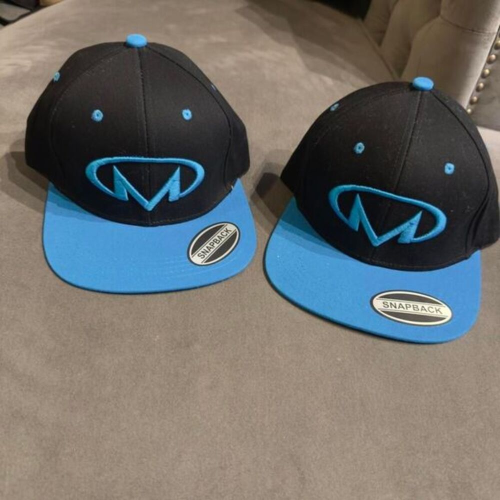 2 Black and‎ blue snapback Masterbeat hats #streetwear